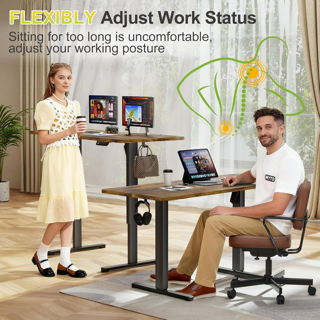 Electric Standing Desk, 45 x 24 Inches Sit Stand up Desk