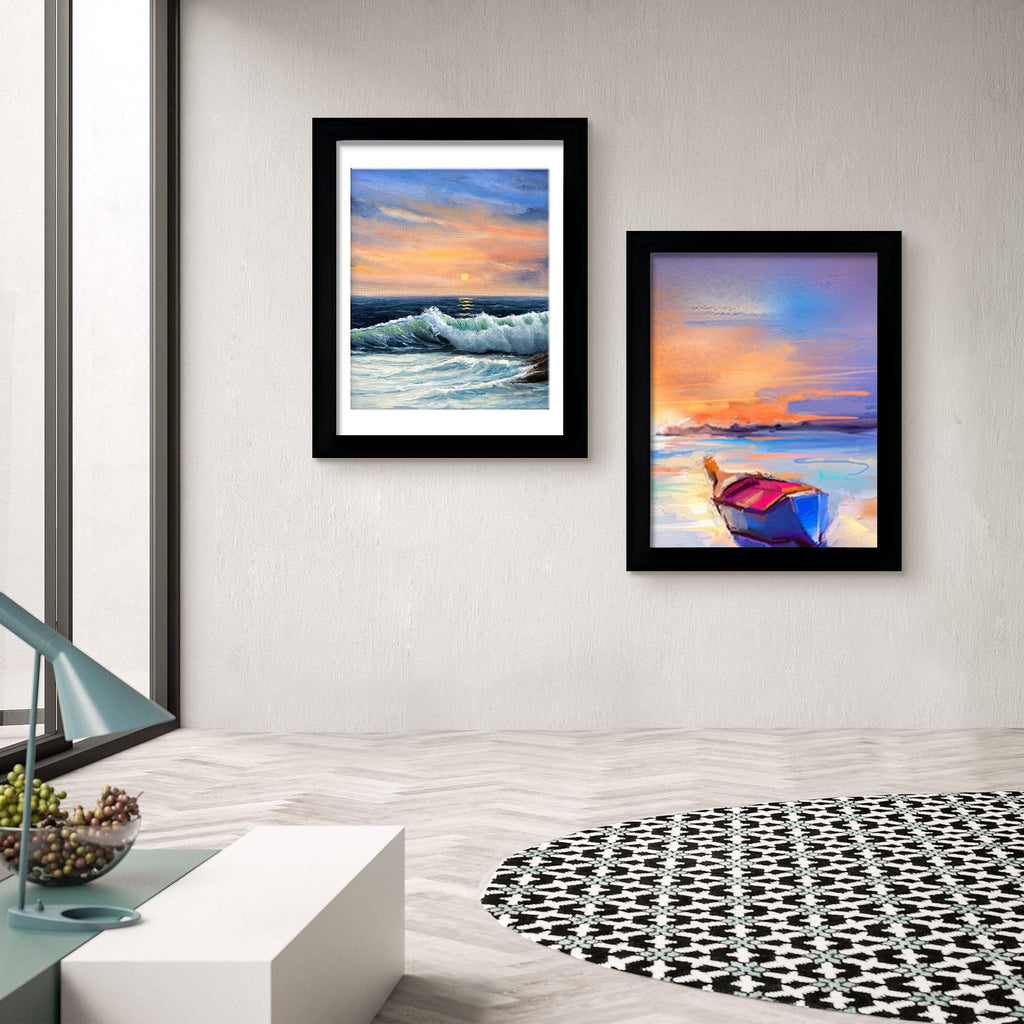 18x24 Frame in Black, Gallery Frame for Wall Mounting, 2 Pack