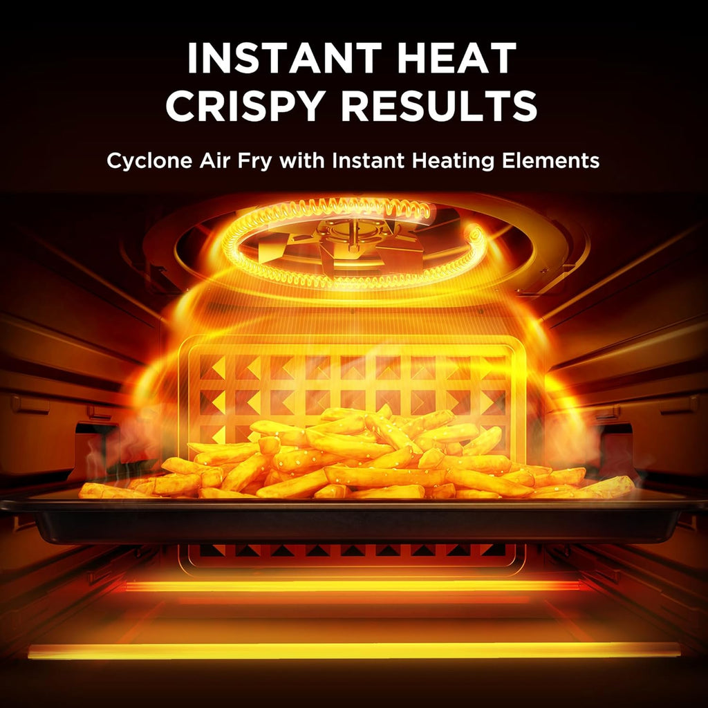 Neo 12.7 Quarts Compact Air Fryer Toaster Oven Combo with Air Fry, Toast, Pizza, Broil, Bake, and Reheat Functions