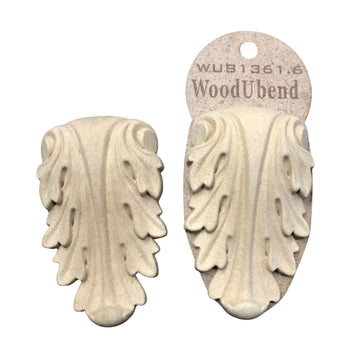 .6 Corbel Appliques - Heat Bendable & Flexible Wood Onlays 9.8x6cm - DIY Craft, Furniture & Home Decor - Easy