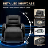 Home Theater Seating Power Recliner Sofa Chair Faux Leather Gaming Couch Living Room Chair with Adjustable Backrest