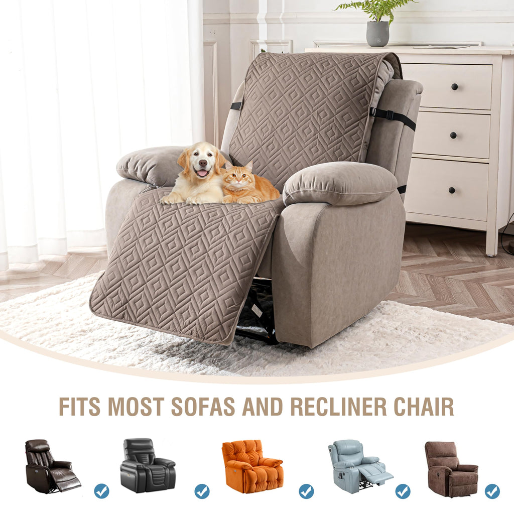 Waterproof Oversized Recliner Chair Cover, Non-Slip, 28"