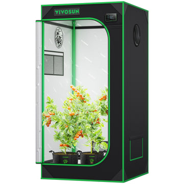 2x2 Grow Tent 24"x24"x48" High Reflective Small Mylar Tent