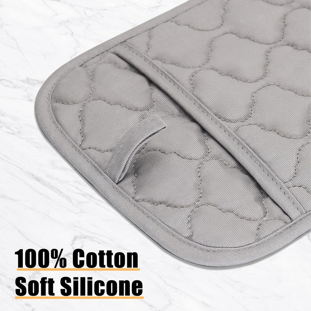 Oven Mitts Kitchen Towels and Dishcloths Pot Holders Sets, Oven Gloves Kitchen Dish Towels 500 Degree Heat Resistant