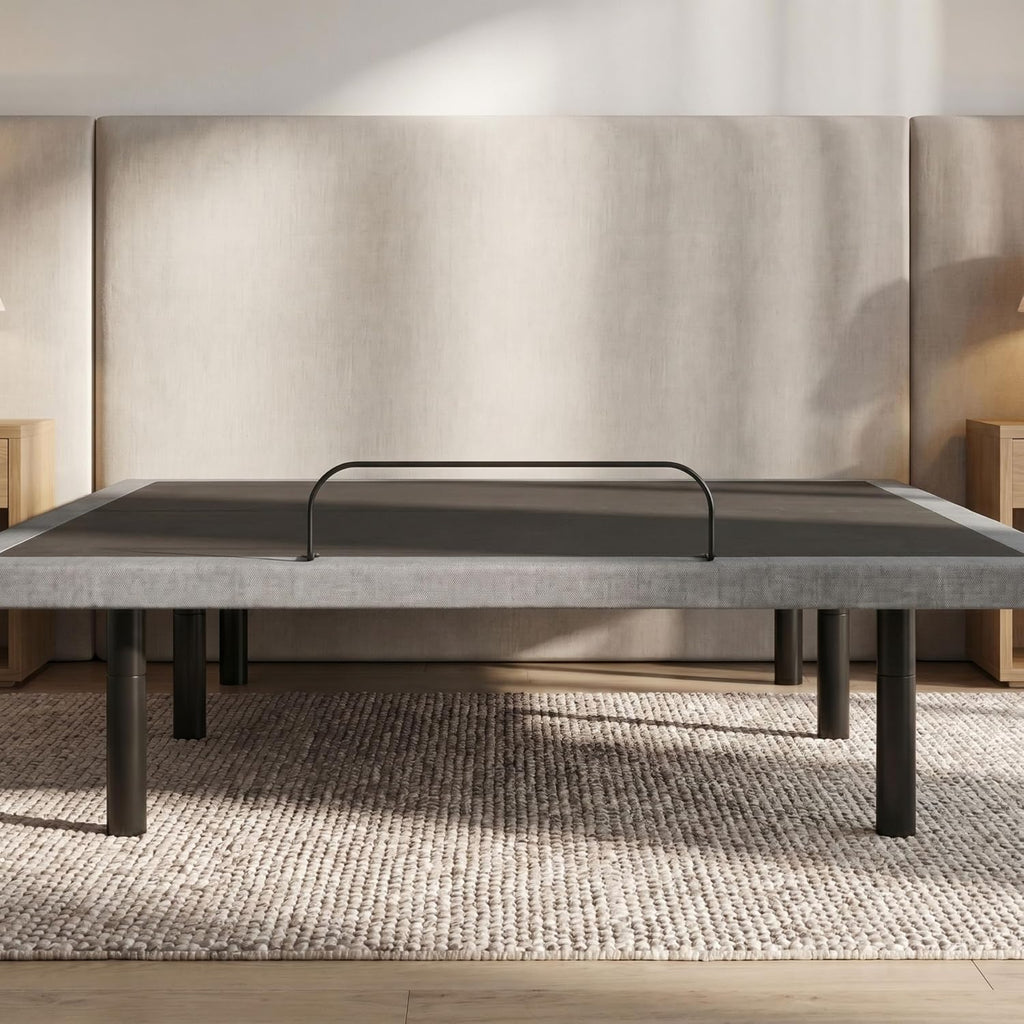 Bed OS4 and Grey King Adjustable Base with Head and Foot Position Adjustments