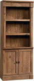 Palladia Bookcase with Doors, Multiroom Storage, Library Bookcase, Vintage Oak Finish