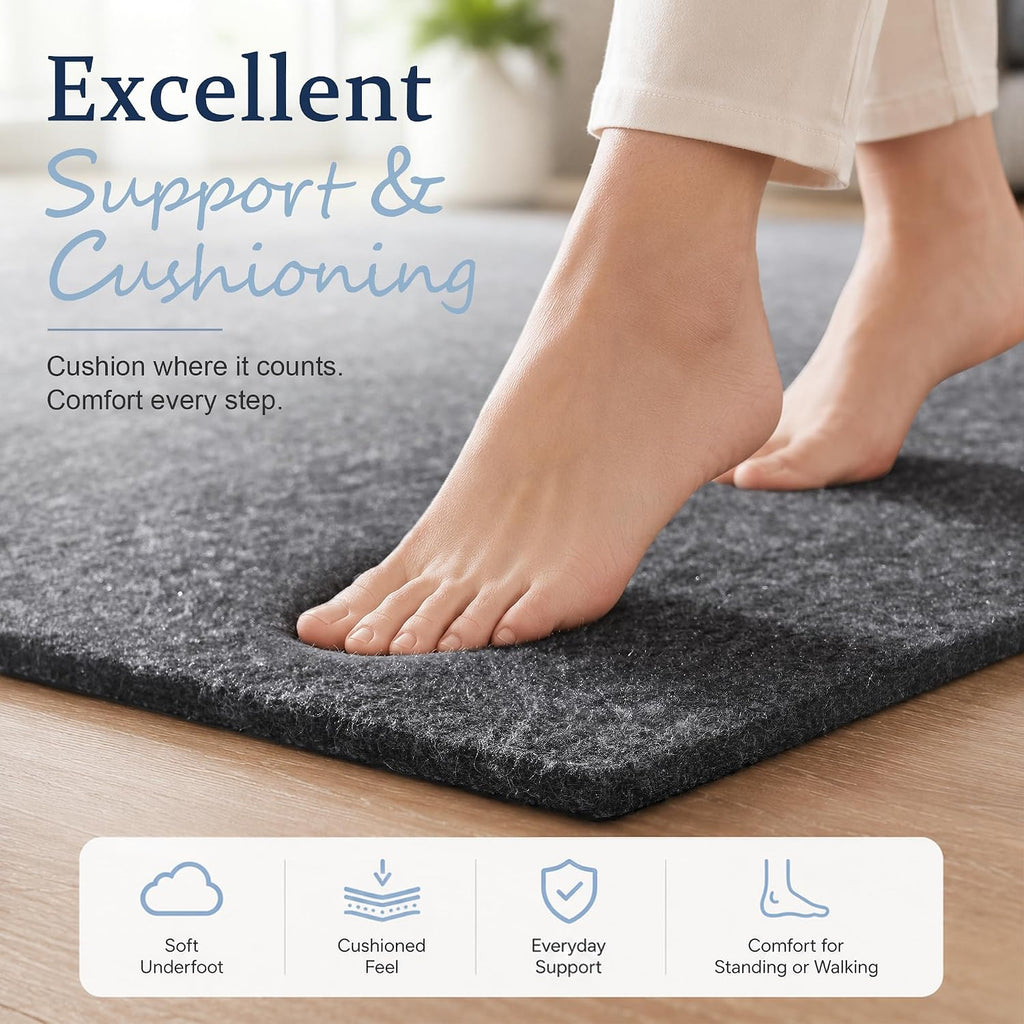 5x7 Non Slip Rug Pad Gripper Cushioned Carpet Pads - Set of 35