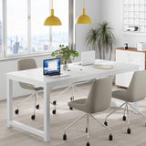 Modern Computer Desk, 63 x 31.5 inch Large Executive Office Desk Computer Table Study Writing Desk Workstation