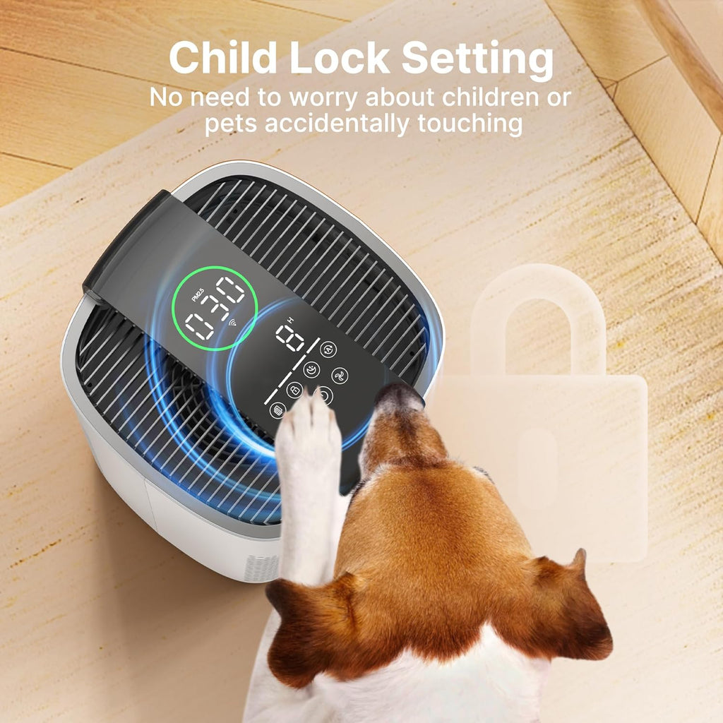 Air Purifiers for Home Large Room Up to 3600 Ft² with PM 2.5 Air Laser Sensor, HEPA 4-in-1 Filter fo