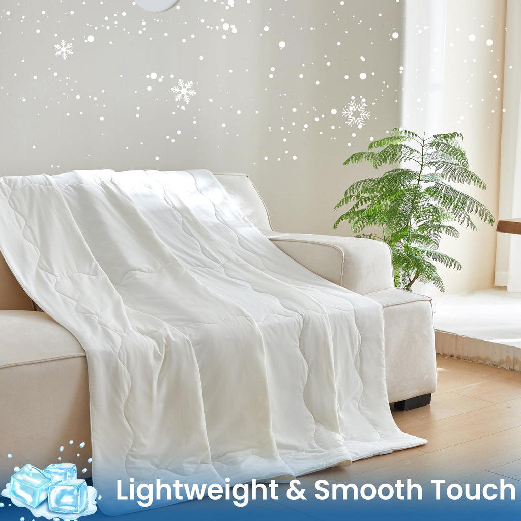 Cooling Comforter, Double-Sided Cool Beige, Twin