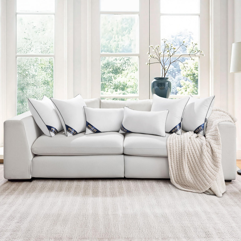 28x28 Euro Pillow Insert, Premium Down Alternative Throw Pillow