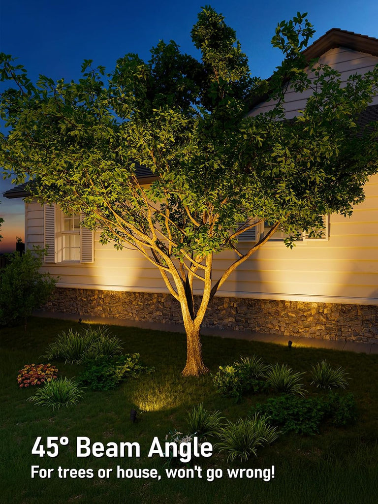 4-Pack 5W 12-24V Low Voltage LED Spotlight 3000K Oil Rubbed Bronze | Landscape Pathway Lights Outdoor, CRI90