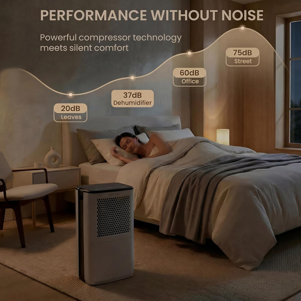 4500 Sq. Ft Dehumidifiers for Home, 70 Pints Dehumidifier for Basement with Drain Hose, Continuous Drainage