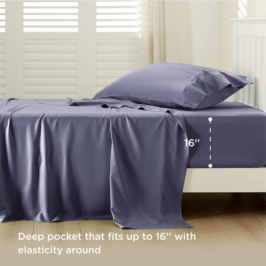 PureWoven 100% Rayon Derived from Bamboo, King Sheets Set