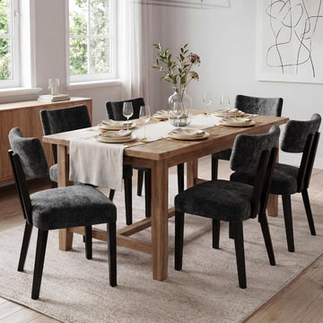 Mid Century Modern Dining Chairs,Velvet Farmhouse Upholstered Kitchen Chairs