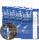 Dehumidifier Bags Hanging Moisture Absorbers - 4 Packs Dehumidifiers for Home Closet Bathroom Basement