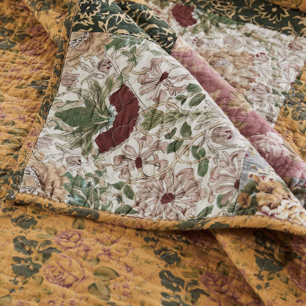 Home Antique Chic Quilted Patchwork Throw, 50" x 60", Multicolor