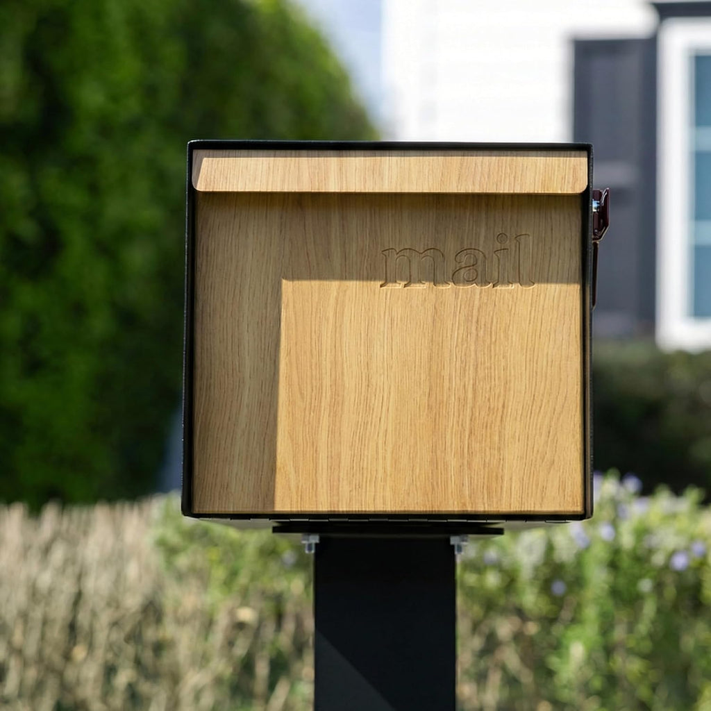 Post Mount Outdoor Mailboxes - Large Decorative Mailbox for Letters and Packages - Weatherproof Construction