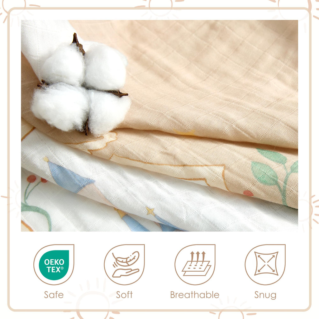 2 Pack Muslin Crib Sheets