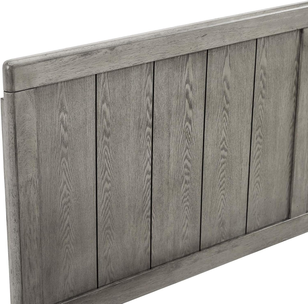 King Wood Headboard, Gray