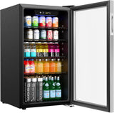 18 in. 3.2 Cu. Ft. Beverage Refrigerator Merchandiser with Stainless Steel Trim 