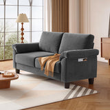 70" Living Room Couch Sofa, Mid Century Modern Loveseat, Velvet Deep Couches for Small Spaces, Bedroom