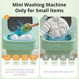 Portable Washing Machine, Mini Washer, 16L Upgraded with Spin Basket, Foldable Design Ideal for Apartment, Home and