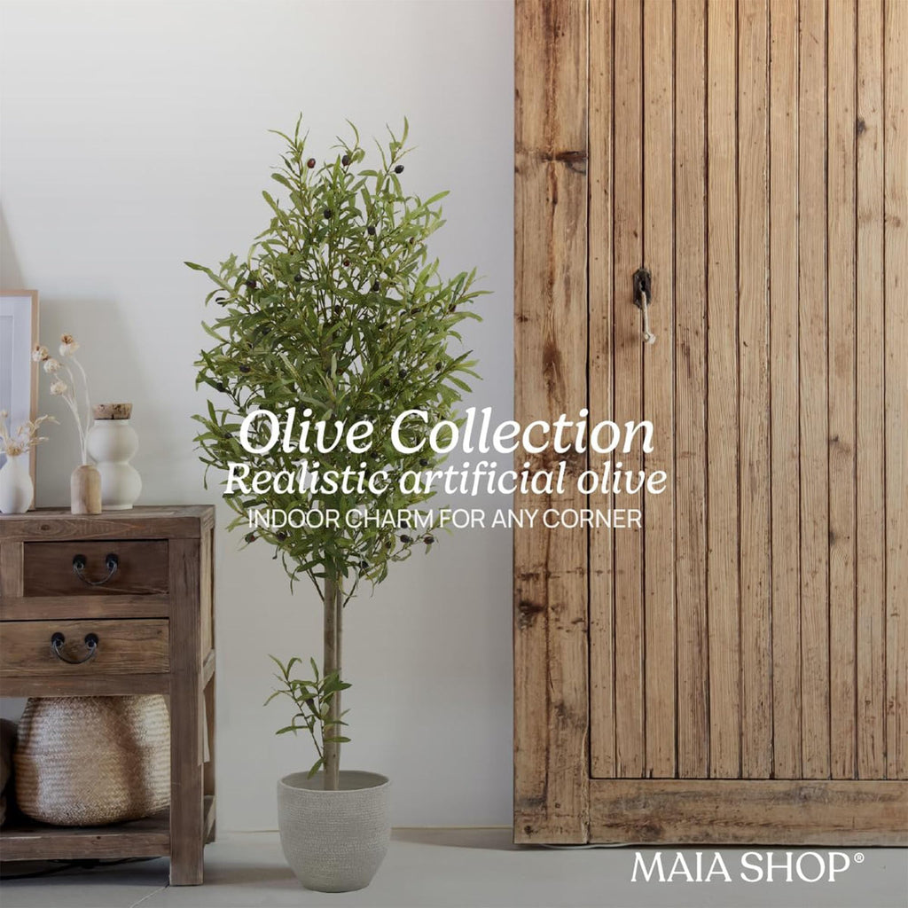 5ft Artificial Olive Tree - Faux Indoor Plant