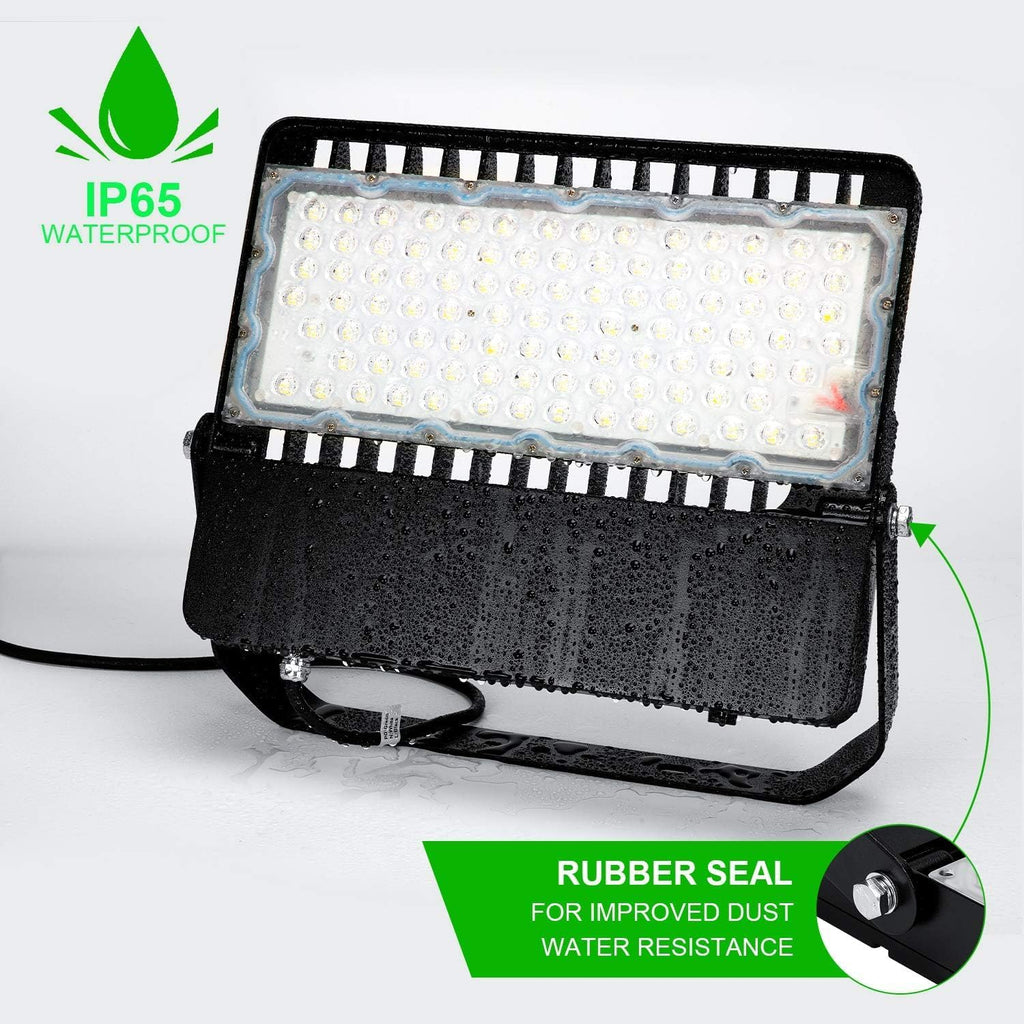 LED Flood Light Outdoor 240 Watt, Floodlights with Dusk to Dawn | Photocell High Output 36000 Lumen, Commercial Grade