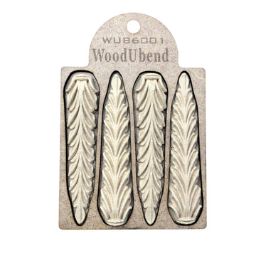Decorative Corbel Appliques - Heat Bendable & Flexible Wood Onlays 10x2.3cm - DIY Craft, Furniture & Home