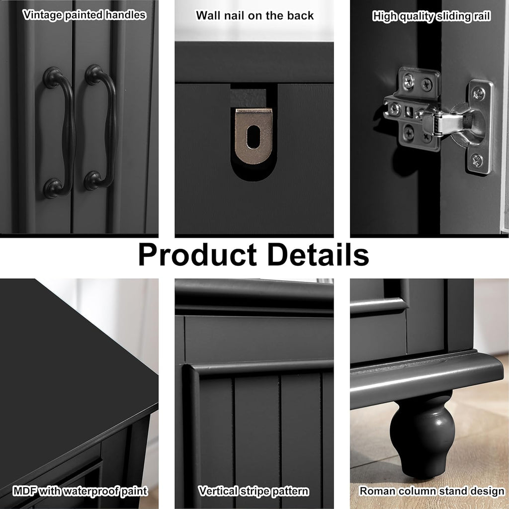 62'' Coffee Bar Cabinet Kitchen with Storage, Buffet Cabinet with Storage, Sideboard Buffet for Dinning Room