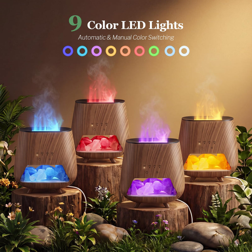 Essential Oil Diffuser : 4-in-1 Himalayan Salt Lamp