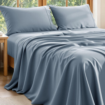 100% Egyptian Cotton King Sheets Set, 1800 Thread Count, 4PC