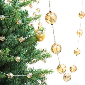 9.8Ft Crystal Glass Balls Christmas Garland
