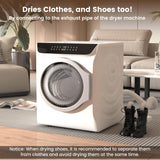 Portable Washer and Dryer Combo Set, 28Lbs Full-Automatic Washing Machine and 2.8 Cu.Ft Portable Clothes Dryer with 10
