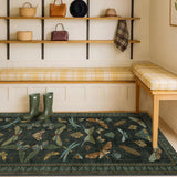 8 ft Long Hallway Runner Rug - Boho Green Rug for Kitchen Floor, Entrance Indoor, Washable Wide Runn