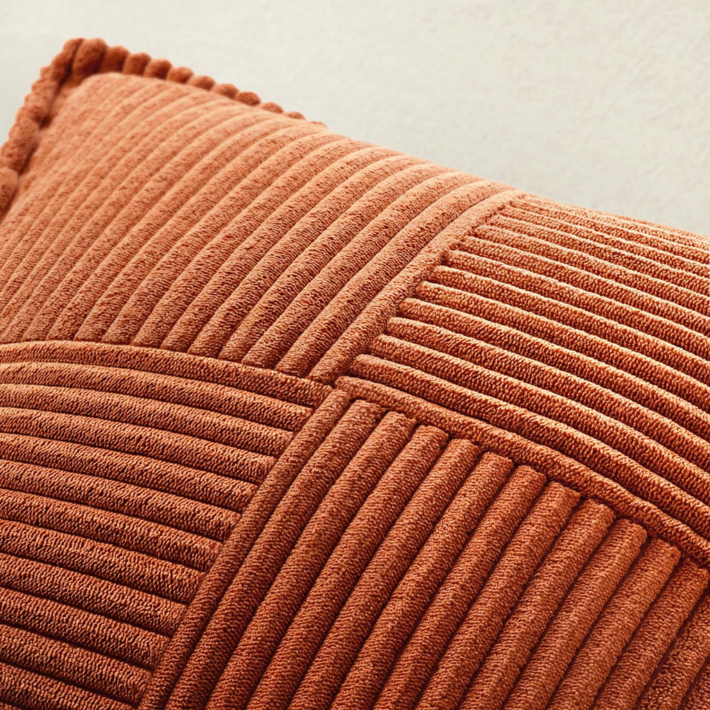 Fall Rust Decorative Throw Pillow Covers for Couch 20x20 Inch