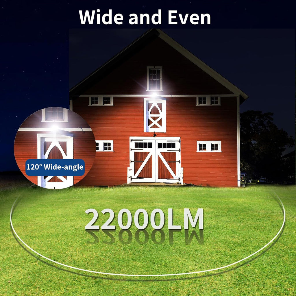 170W LED Barn Light, Dusk to Dawn Outdoor Lighting with Photocell, 22000LM Brightness Area Street Outdoor Lights