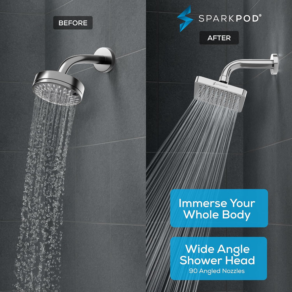 Shower Head - High Pressure Rain - Premium Quality Luxury Design