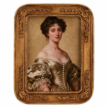 Vintage Antique Gold 5 x 7 Picture Frame, Ornate Floral Embossed Victorian Style Decorative Photo Frame, Gold Vintage