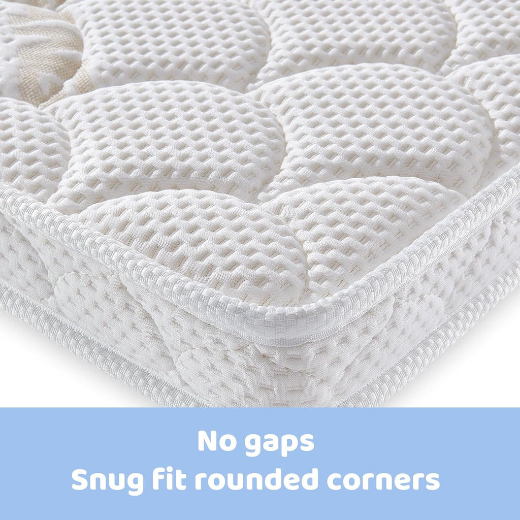 Mini Crib Mattress - 38x24x4 Inch- Dual Sided with Firm Support and Comfort Foam- Breathable, Quiet and Odorless