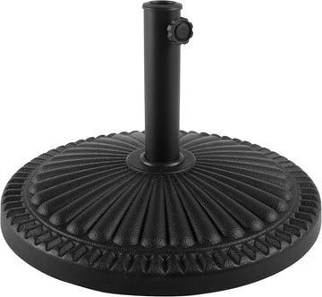 Patio Umbrella Base - 39lb Weighted Resin and Cement Patio Umbrella Stand Outdoor Base