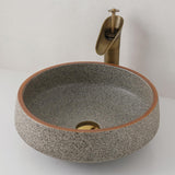 Ceramic Vessel Bathroom Sink Blue Color Rounded Shape Jingdezhen Sinks Above Counter Art Wash Basin For Bar And