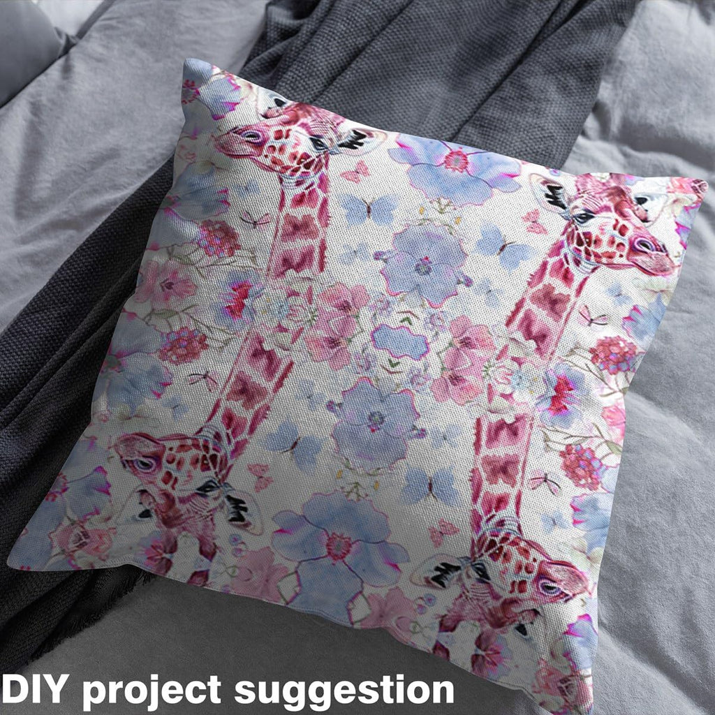 Cute Giraffe Fabric By The Yard Decorative Soft