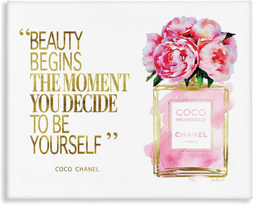 Fashion Perfume Watercolor Word, 24 x 30 Inch Canvas Wall Art | · By Amanda Greenwood · Ready to hang · Fashion