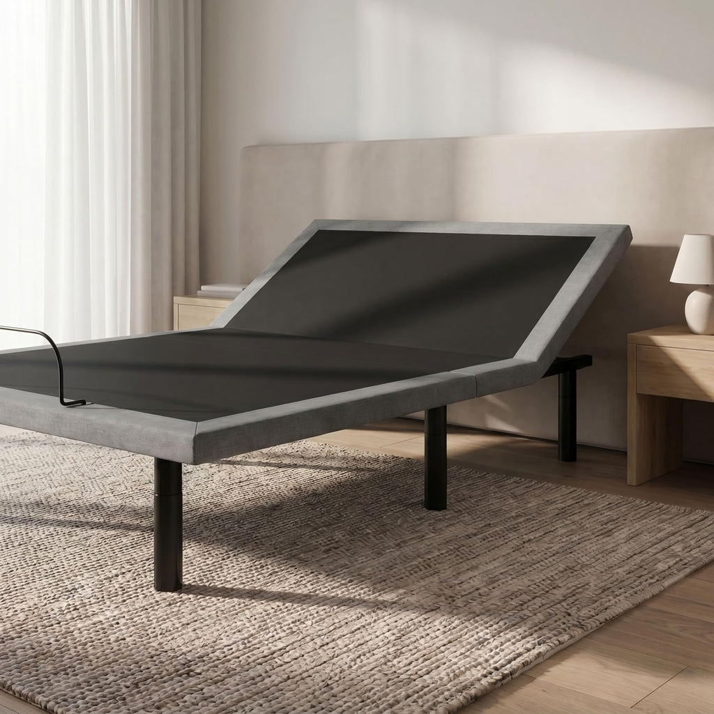 Twin Adjustable Bed Frame with Massage and Remote