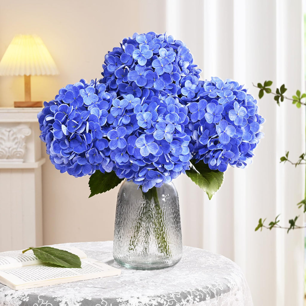 8 Pcs Real Touch Artificial, Dark Blue