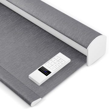 Motorized Blackout Roller Shades Remote Control Rechargeable(82164D)