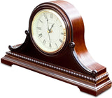 Mantel Clocks, Battery Operated, Silent Wood Mantle Clock with Westminster Chimes On The Hour