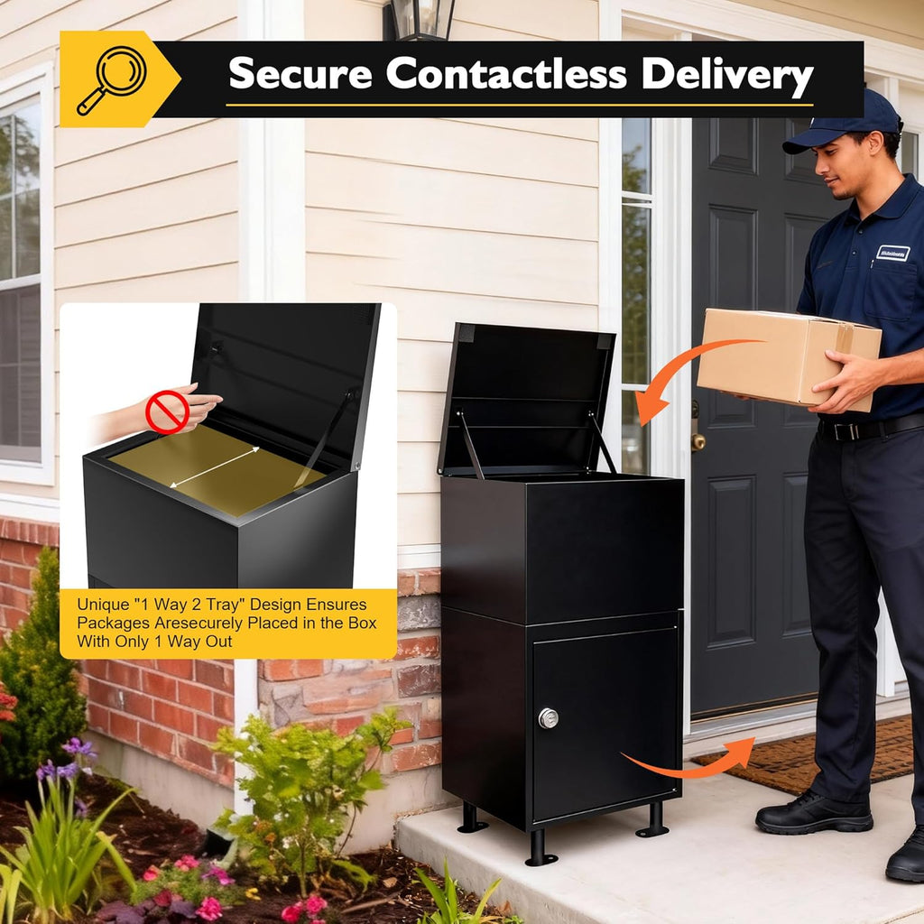 Parcel Drop Boxes Package Delivery Boxes with Secure Storage